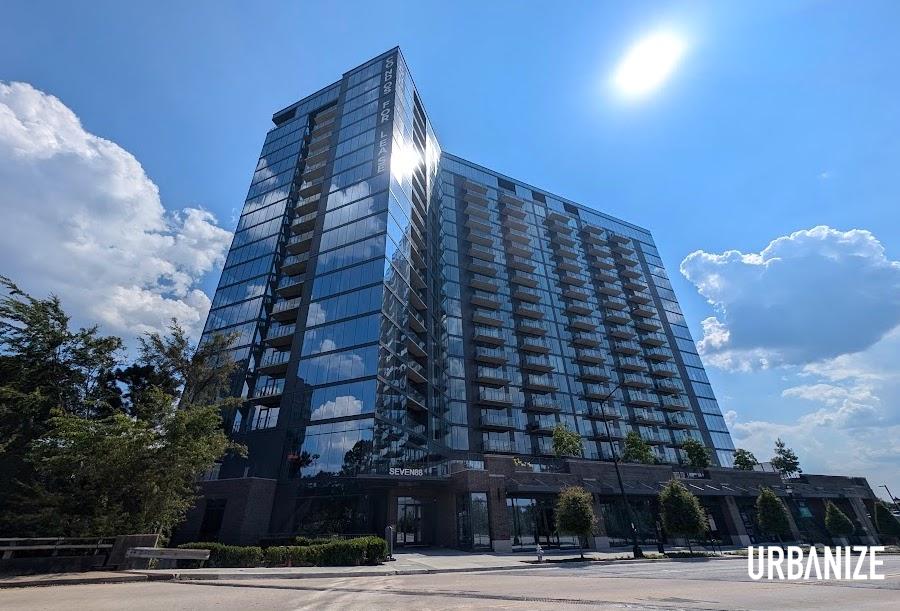 West Midtown's first condo tower (now apartments) dangles
